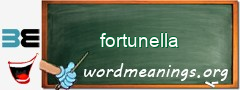 WordMeaning blackboard for fortunella